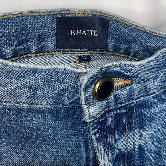 Khaite Blue Distressed Jeans - Picture 5 of 8